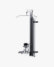 ELEIKO ラットプルダウン＆ローロウ コンボ 壁面設置型 120kg ホワイトの背面斜視
