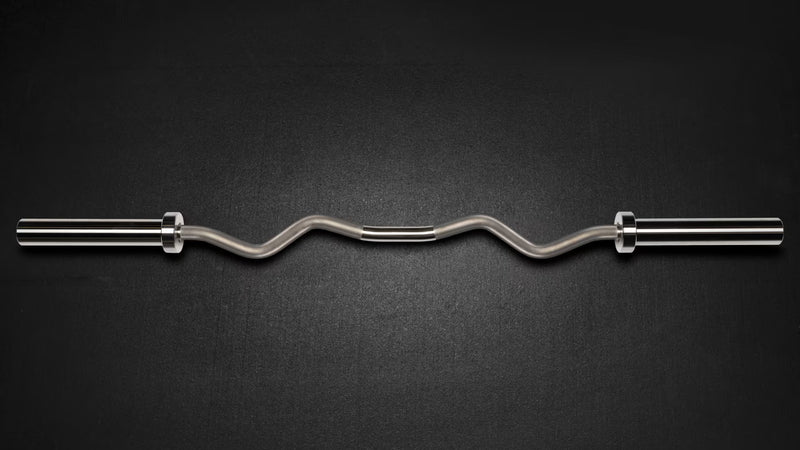 ROGUE カールバー ステンレススチール シルバーのスリーブとシャフト接合部を側面から捉えた全体、フランジ形状とカンバー部を確認できる仕様