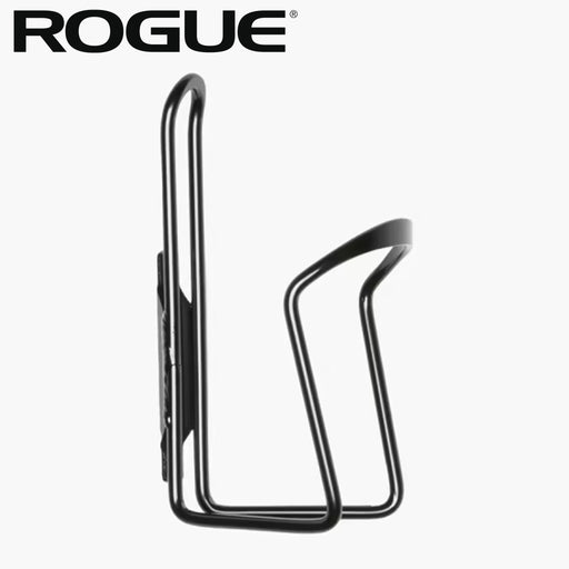 ROGUE エコーバイク ドリンクホルダー ブラックカラーを正面やや左側から捉えた単体ビュー。エコーバイクへ取り付け可能なスチール製ホルダーの形状と固定ブラケットが確認できる構成