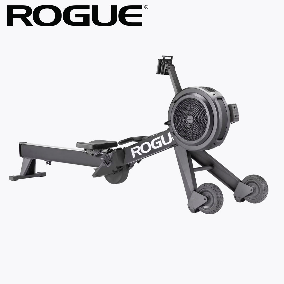 ROGUE エコーローワー ブラック 斜め前方から全体を捉えた構図でフライホイールとシートレールの長さが分かる設計特徴を強調