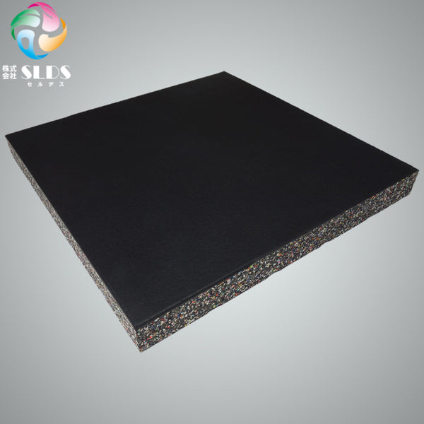 SLDS ジム用ジョイントラバーチップマット（50cm×50cm×厚み50mmタイプ）