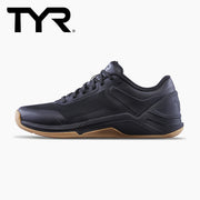 TYR ウィメンズCXT-3 トレーナー ブラックガム クロストレーニングシューズのブランドロゴを強調した構成、シリーズ識別ができるシンプル正面配置