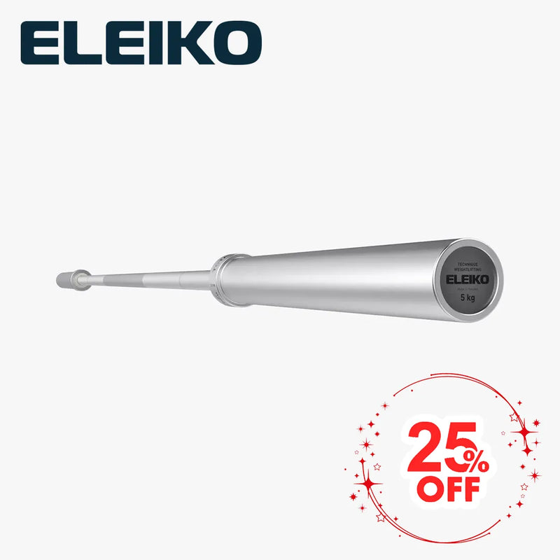 【クローズアウト】ELEIKO ウェイトリフティング テクニックバー 5kg